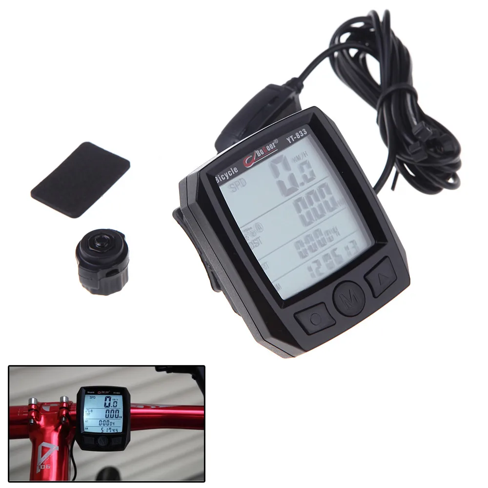 BoGeerCycling Computer Multifunctional Waterproof Bicycle Speedometer Odometer LCD Backlit Bike Speedometer BlackColor
BoGeerCycling Computer Multifunctional Waterproof Bicycle Speedometer Odometer LCD Backlit Bike Speedometer BlackColor