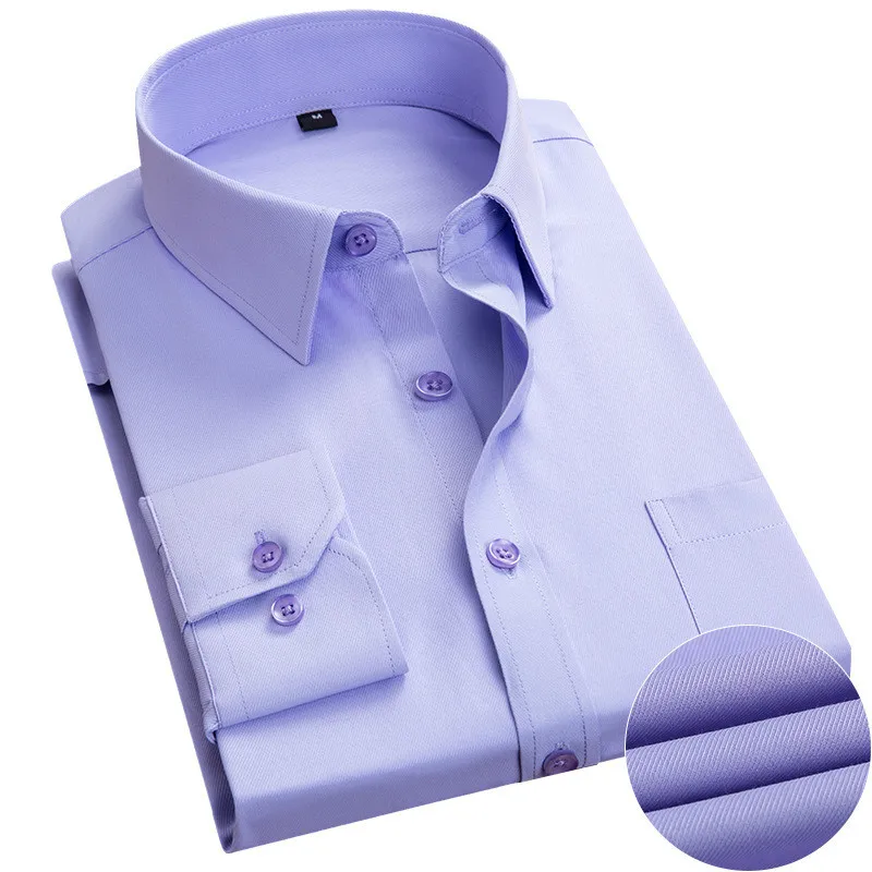 Quality Good Men Dress Shirt Long Sleeve Slim Brand Man Shirts Designer Solid Male Clothing Fit Business Shirts Camisa Masculina
Quality Good Men Dress Shirt Long Sleeve Slim Brand Man Shirts Designer Solid Male Clothing Fit Business Shirts Camisa Masculina