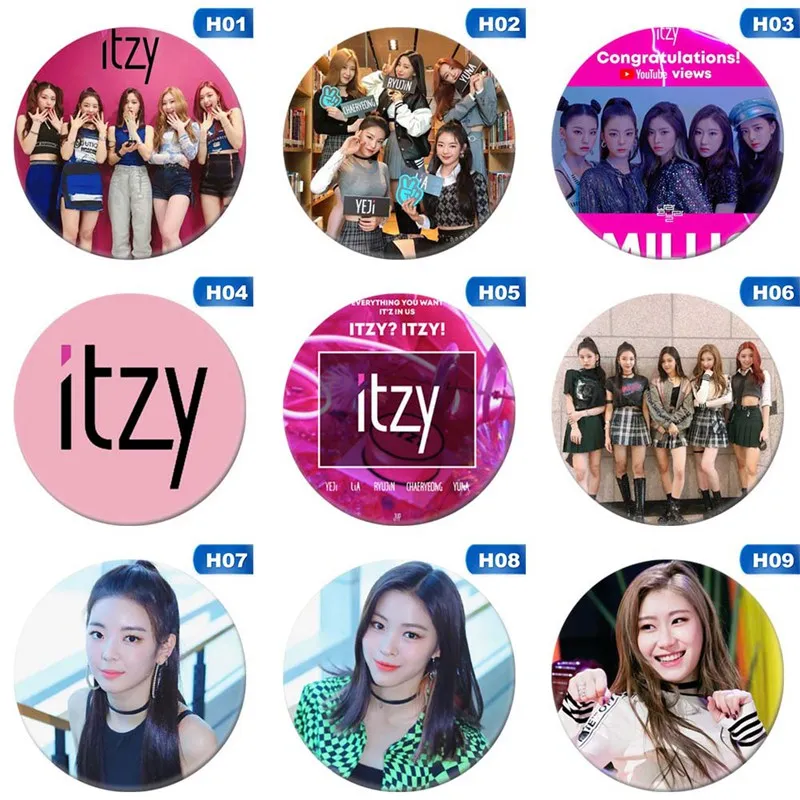 New Fashion KPOP Korean ITZY Mini Album IT'z Round Badge Pins And Brooches For Clothes Hat Backpack
New Fashion KPOP Korean ITZY Mini Album IT'z Round Badge Pins And Brooches For Clothes Hat Backpack