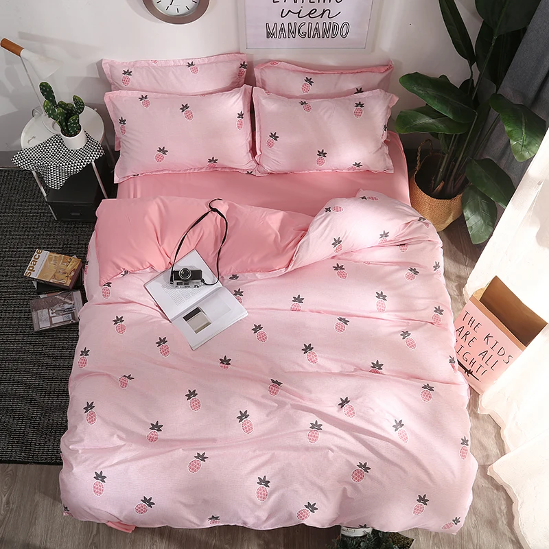 Pineapple Fruit Bedding Sets 3/4pcs pink princess Bed Linens Duvet Cover Bed Sheet Pillowcases full queen king Bedclothes Sets
Pineapple Fruit Bedding Sets 3/4pcs pink princess Bed Linens Duvet Cover Bed Sheet Pillowcases full queen king Bedclothes Sets