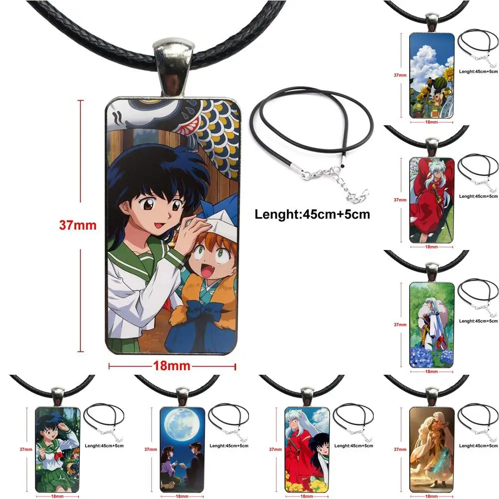 For Men Women Cute Anime Inuyasha Stainless Steel Color Glass Cabochon With Rectangle Shaped Pendant Choker Necklace
For Men Women Cute Anime Inuyasha Stainless Steel Color Glass Cabochon With Rectangle Shaped Pendant Choker Necklace