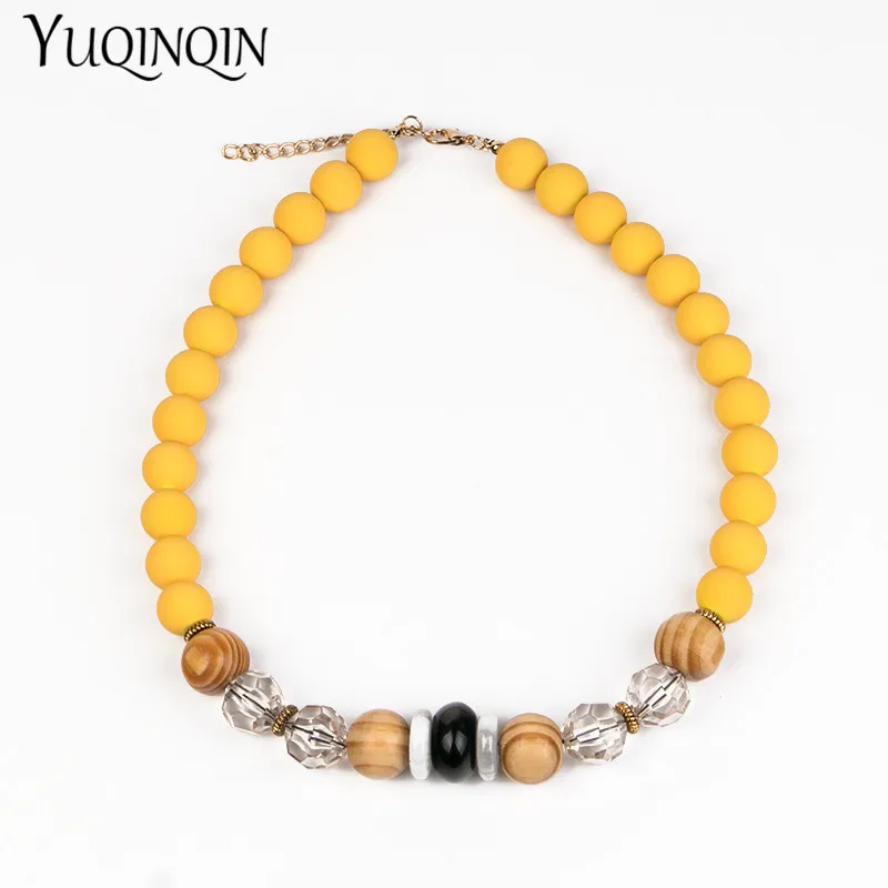 Trendy Long Wood Beads Chains Fashion Necklaces for Women Round Geometric Acrylic Designer Necklace for Girls Jewelry Wholesale
Trendy Long Wood Beads Chains Fashion Necklaces for Women Round Geometric Acrylic Designer Necklace for Girls Jewelry Wholesale