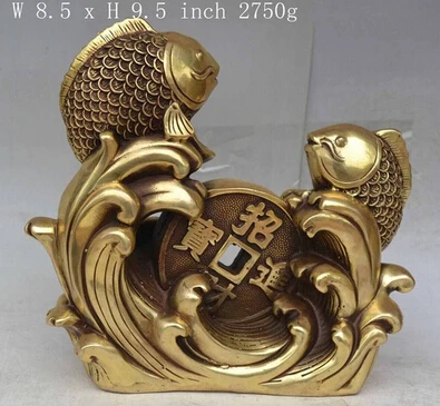 Copper Crafts Brass decoration Fine Brass Chinese Folk Culture Handmade Brass Bronze Statue Lucky Fish Sculpture
Copper Crafts Brass decoration Fine Brass Chinese Folk Culture Handmade Brass Bronze Statue Lucky Fish Sculpture