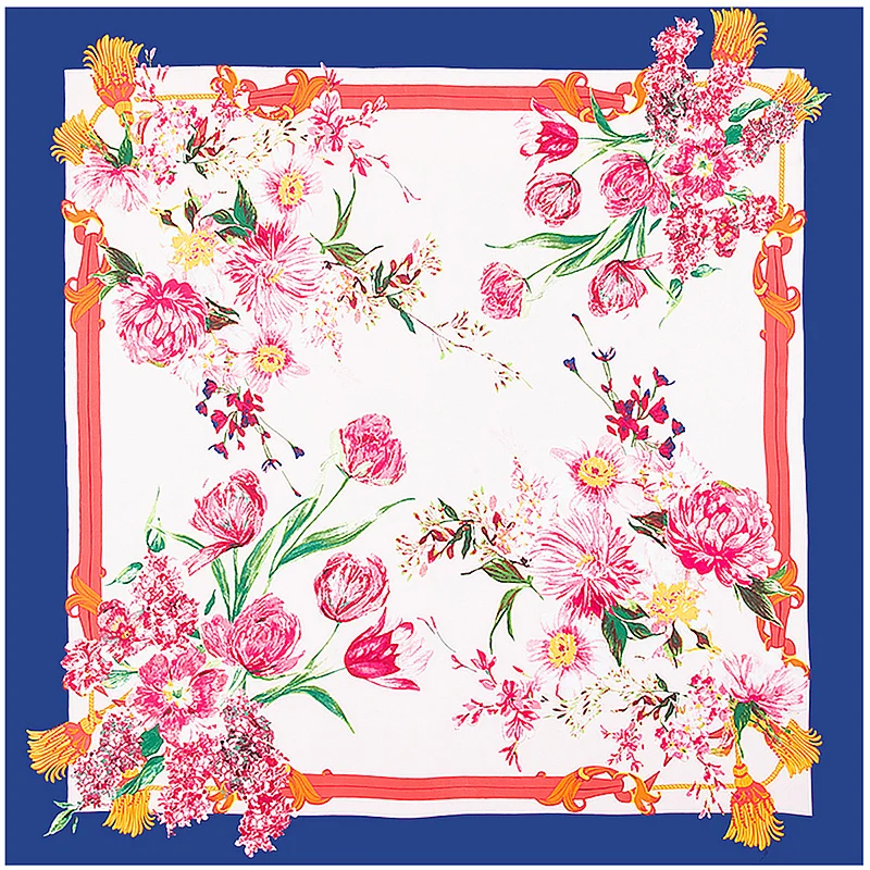 POBING Luxury Brand 100% Silk Square Scarf for Women Victory Flowers NecKerchief Female Foulard Hijab Lady Shawls Wrap Bandana
POBING Luxury Brand 100% Silk Square Scarf for Women Victory Flowers NecKerchief Female Foulard Hijab Lady Shawls Wrap Bandana