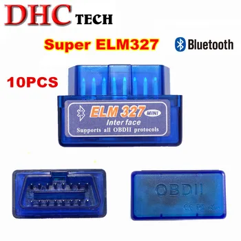 10pcs Super Mini ELM327 Bluetooth OBD2 with Scan paper elm327 V2.1 Adapter Car Diagnostic Tool supports 7 OBDII protocols
10pcs Super Mini ELM327 Bluetooth OBD2 with Scan paper elm327 V2.1 Adapter Car Diagnostic Tool supports 7 OBDII protocols