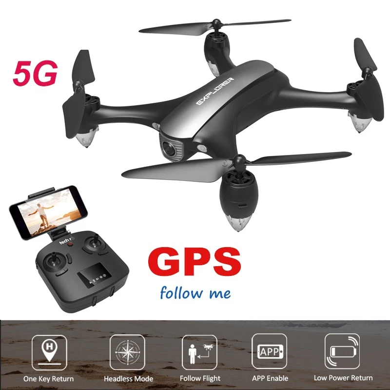 RC GPS Quadcopter with Camera HD 1080P Live Video 5G FPV Drone Auto Return Profissional 200M Long Distance
RC GPS Quadcopter with Camera HD 1080P Live Video 5G FPV Drone Auto Return Profissional 200M Long Distance
