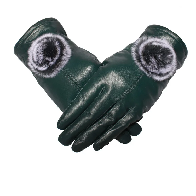 A36 New Fashion Mittens Female sheepskin leather gloves and thicken with velvet winter gloves Women lovely rabbit Fur Glove
A36 New Fashion Mittens Female sheepskin leather gloves and thicken with velvet winter gloves Women lovely rabbit Fur Glove