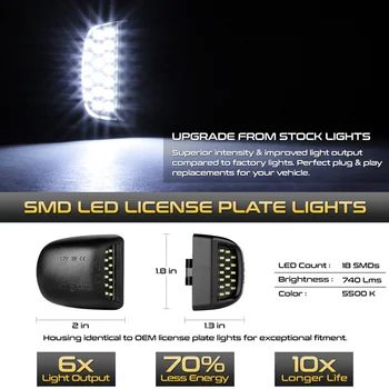 1 Pair LED License Plate Light Lamp Replacement Durable for Chevy Silverado 2000-2006 M8617
1 Pair LED License Plate Light Lamp Replacement Durable for Chevy Silverado 2000-2006 M8617
