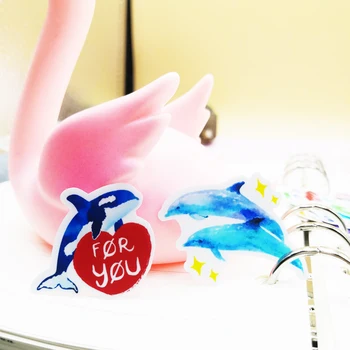 20/40pcs Boxed Stickers Lucky Colorful Marine Life Whale Handwritten Notes Guitar Suitcase Decorative DIY Stickers Sealing Stick
20/40pcs Boxed Stickers Lucky Colorful Marine Life Whale Handwritten Notes Guitar Suitcase Decorative DIY Stickers Sealing Stick