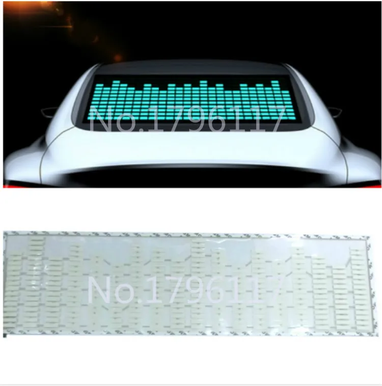 1Pcs Sound Rhythm Music Activated EL Equalizer Car decration Sticker Glow Flash Panel Multi Designs LED car Light 90 x 25cm Blue
1Pcs Sound Rhythm Music Activated EL Equalizer Car decration Sticker Glow Flash Panel Multi Designs LED car Light 90 x 25cm Blue
