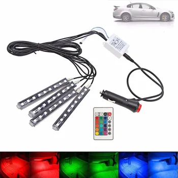 Car RGB LED Strip Light 4pcs LED Strip Lights Colorful Car Styling Decorative Atmosphere Lamps Car Interior Light With Remote
Car RGB LED Strip Light 4pcs LED Strip Lights Colorful Car Styling Decorative Atmosphere Lamps Car Interior Light With Remote