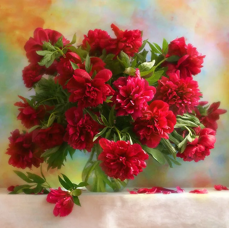 diamond cross stitch mazayka embroidery 5d mosaic painting flowers | Дом и сад