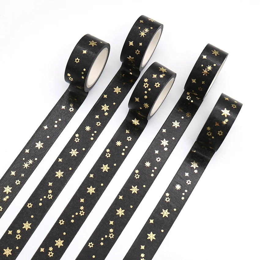 1 PCS Golden Foil Star Snowflakes Washi Tape Japanese Stationery Scrapbooking Decorative Tapes Adhesive Tape Kawaii Masking Tape
1 PCS Golden Foil Star Snowflakes Washi Tape Japanese Stationery Scrapbooking Decorative Tapes Adhesive Tape Kawaii Masking Tape