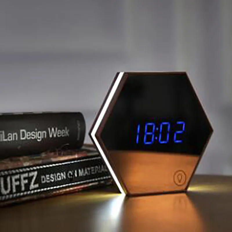 Digital Alarm Clock LED Mirror Clock Multifunction Snooze Display Time Night LED Light Table Desktop USB Cable Creative Gifts
Digital Alarm Clock LED Mirror Clock Multifunction Snooze Display Time Night LED Light Table Desktop USB Cable Creative Gifts