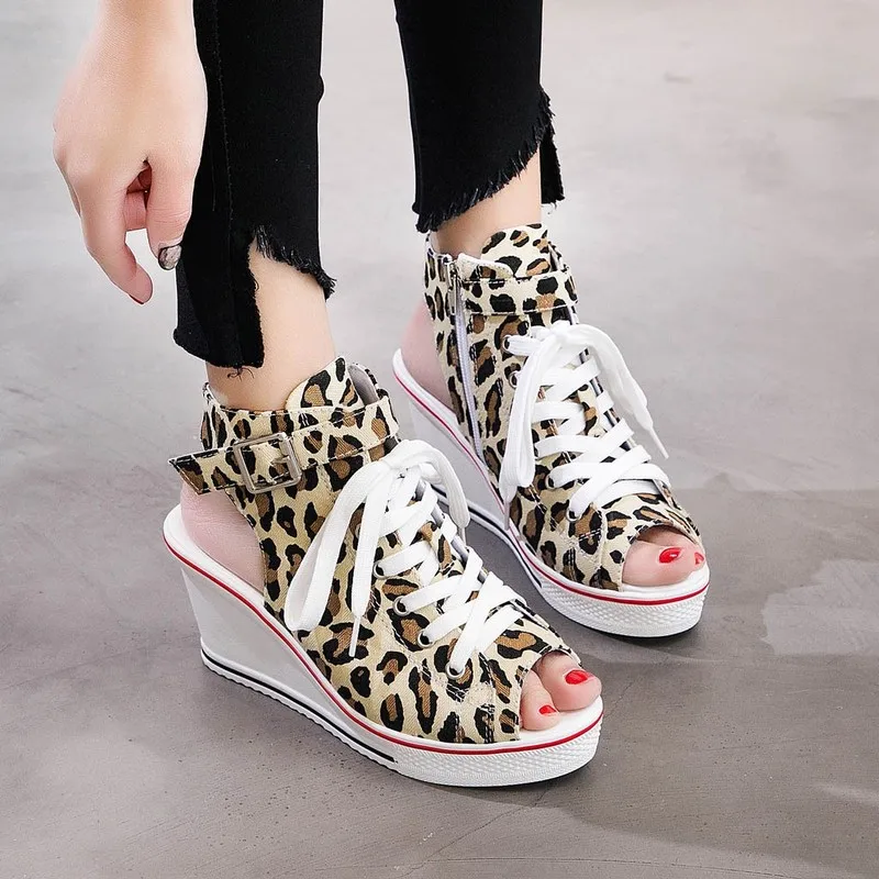 Large size Women Sandals Summer Wedges Shoes Leopard Platform Sandals Women Casual Shoes Lace Up Sandals Sandalias Mujer UK-76
Large size Women Sandals Summer Wedges Shoes Leopard Platform Sandals Women Casual Shoes Lace Up Sandals Sandalias Mujer UK-76