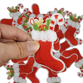 Diy Christmas stocking patches for clothing iron embroidered patch applique iron on patches sewing accessories badge stickers
Diy Christmas stocking patches for clothing iron embroidered patch applique iron on patches sewing accessories badge stickers