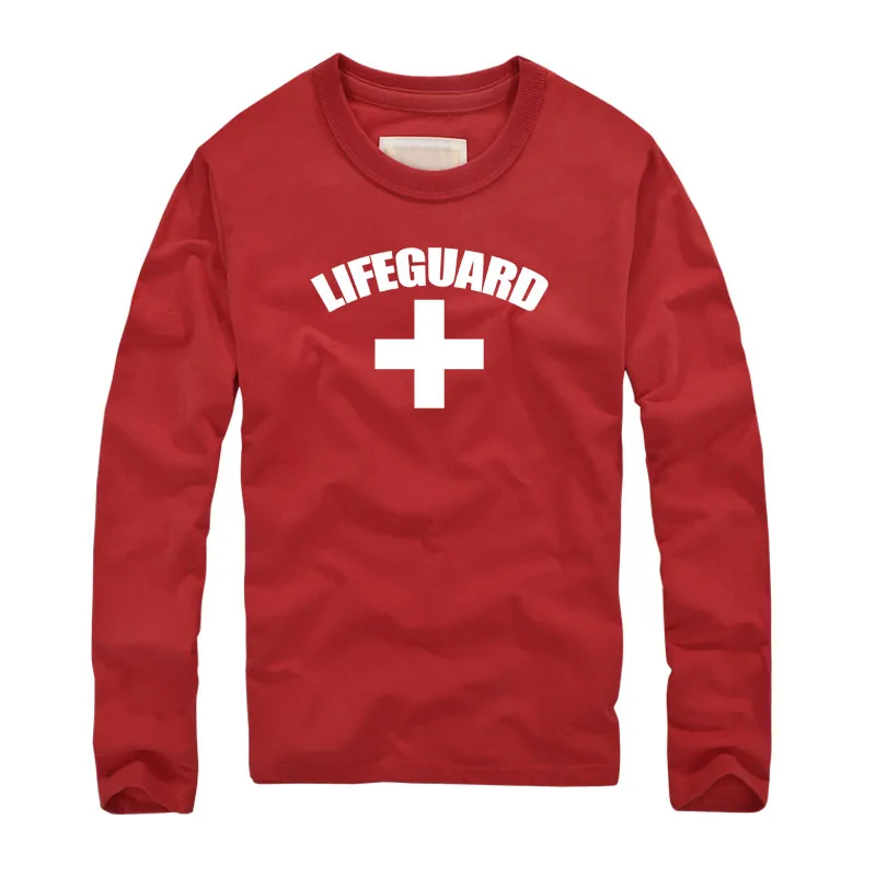 2016 Autumn top quality lifeguard printed creative Men T-shirt V-Neck cotton long Sleeve casual tide Tshirt street HipHop tops
2016 Autumn top quality lifeguard printed creative Men T-shirt V-Neck cotton long Sleeve casual tide Tshirt street HipHop tops