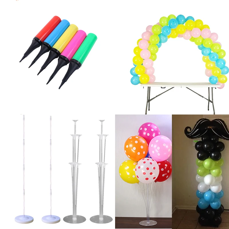 1pcs Ballon Pump birthday balloons stick table arch stand balloon holder Frame Base DIY baloon clips wedding decoration
1pcs Ballon Pump birthday balloons stick table arch stand balloon holder Frame Base DIY baloon clips wedding decoration