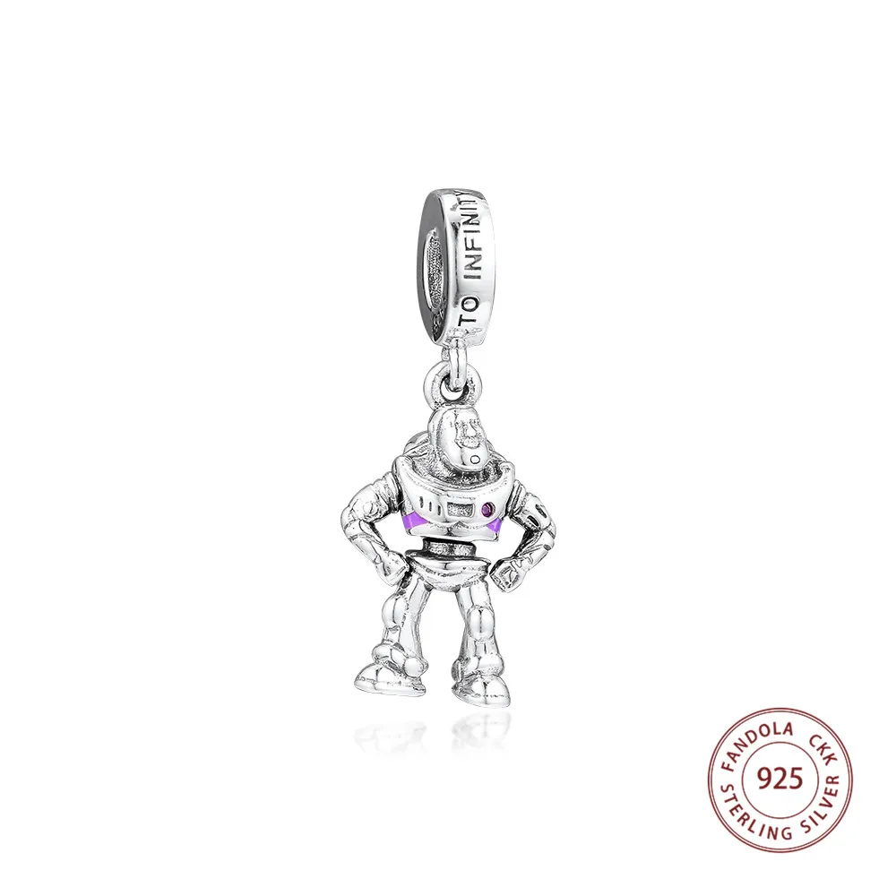 CKK 925 Sterling Silver Pixar, Toy Story, Buzz Lightyear Charms Beads Fits Pandora Charm Bracelets Necklaces Women DIY Jewelry
CKK 925 Sterling Silver Pixar, Toy Story, Buzz Lightyear Charms Beads Fits Pandora Charm Bracelets Necklaces Women DIY Jewelry