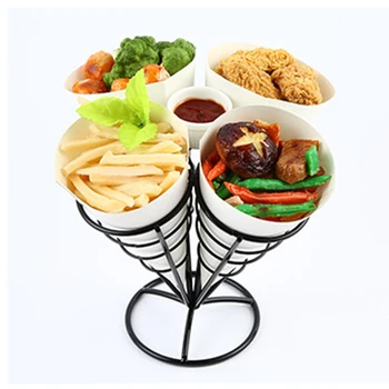 French Fry Stand Cone Basket Holder for Fries Fish Chips Appetizers Black Bar Meal Creative Snack Rack Iron Fries Rack Chicken
French Fry Stand Cone Basket Holder for Fries Fish Chips Appetizers Black Bar Meal Creative Snack Rack Iron Fries Rack Chicken
