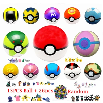 13pcs/Set Pokeball Pocket Monster Ball Anime Action Figure Toys For Children Collection Toys Kids Gifts Pikachu Toy Doll
13pcs/Set Pokeball Pocket Monster Ball Anime Action Figure Toys For Children Collection Toys Kids Gifts Pikachu Toy Doll