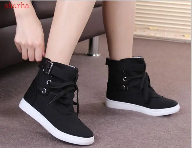 New Autumn Women Boots black Canvas Shoes Woman Flats Solid Ankle Boots Black and Grey Platform Shoes Woman Size 35-40
New Autumn Women Boots black Canvas Shoes Woman Flats Solid Ankle Boots Black and Grey Platform Shoes Woman Size 35-40