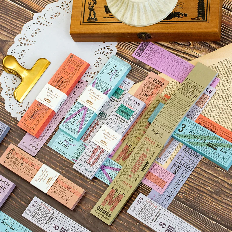 Moking retro vintage long ticket memo pad diy message note paper notepad pack retail
Moking retro vintage long ticket memo pad diy message note paper notepad pack retail