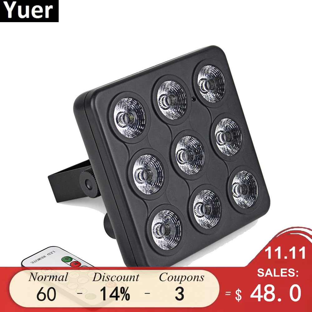 Christmas LED Par 9x4W LED Stage Light Flat Par Light With DMX512 For Disco DJ Projector Machine Party Decoration Stage Lighting
Christmas LED Par 9x4W LED Stage Light Flat Par Light With DMX512 For Disco DJ Projector Machine Party Decoration Stage Lighting