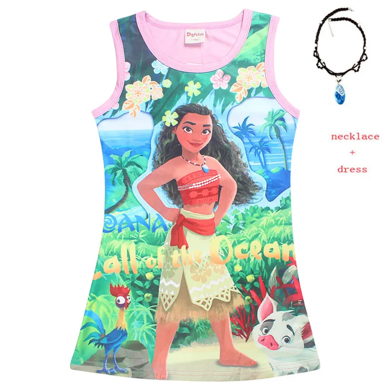 2018 New Baby girl clothes Princess dress Cartoon Moana Cosplay Costume for Children Vaiana Girls Party with Necklace Costumes
2018 New Baby girl clothes Princess dress Cartoon Moana Cosplay Costume for Children Vaiana Girls Party with Necklace Costumes