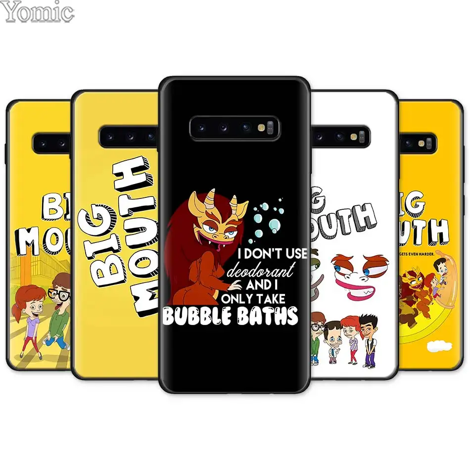 Big Mouth Black Silicone Case for Samsung Galaxy S10e S10 S8 S9 Plus S7 Note 8 9 A40 A50 A70 Soft TPU Phone Case Cover Shell
Big Mouth Black Silicone Case for Samsung Galaxy S10e S10 S8 S9 Plus S7 Note 8 9 A40 A50 A70 Soft TPU Phone Case Cover Shell