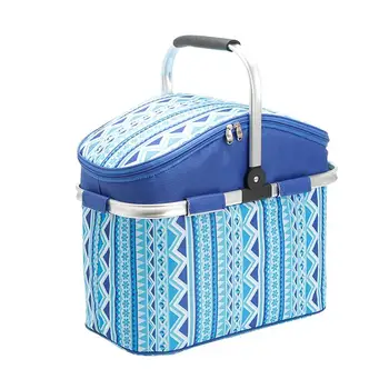 OUNONA 26L Foldable Picnic Basket Lunch Tote Cooler Backpack Outdoor Picnic Bag for Grocery Kayak Camping Hiking (Blue)
OUNONA 26L Foldable Picnic Basket Lunch Tote Cooler Backpack Outdoor Picnic Bag for Grocery Kayak Camping Hiking (Blue)