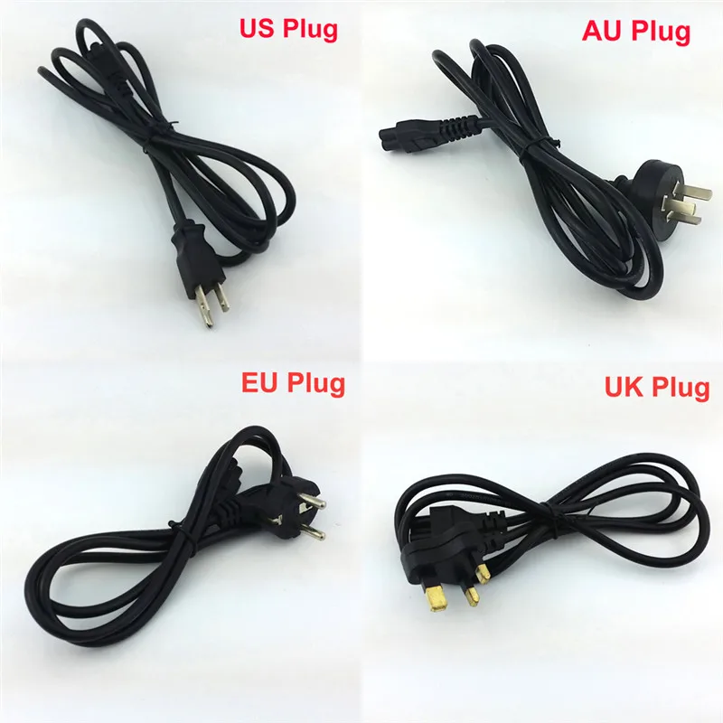 3-Prong 1.2m EU US AU UK 4 Feet Power Line 3 Pin Cable AC Power Supply Adapter Cord Cable For PC Laptop
3-Prong 1.2m EU US AU UK 4 Feet Power Line 3 Pin Cable AC Power Supply Adapter Cord Cable For PC Laptop