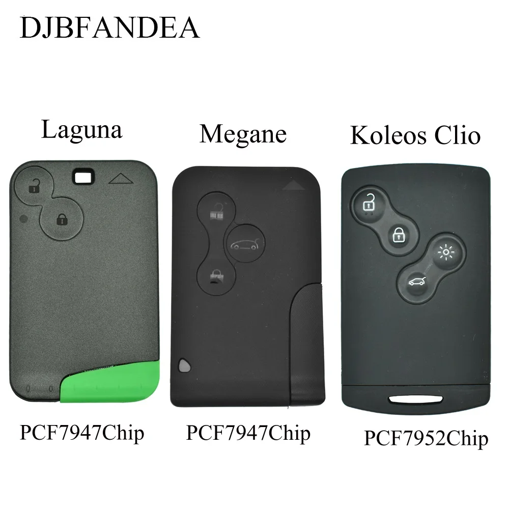 DJBFANDEA 2/3/4 Buttons Remote Card Smart Car Key for Renault Laguna 433mhz For Koleos Clio Megane Scenic Card with 46Chip
DJBFANDEA 2/3/4 Buttons Remote Card Smart Car Key for Renault Laguna 433mhz For Koleos Clio Megane Scenic Card with 46Chip