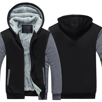 Autumn and winter men's plus velvet padded hooded Sportswear Europe and the United States Slim large size cardigan hoodie tide
Autumn and winter men's plus velvet padded hooded Sportswear Europe and the United States Slim large size cardigan hoodie tide