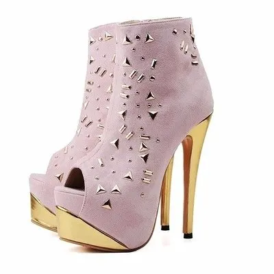 Newest Style Women Pink Black Suede Leather Peep Toe Platform Shoes Spring Fashion Sky High Metal Heel Ankle Boots Side Zipper
Newest Style Women Pink Black Suede Leather Peep Toe Platform Shoes Spring Fashion Sky High Metal Heel Ankle Boots Side Zipper