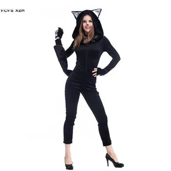 New Female Winter pajamas Woman Halloween Panda Costume Black Catwoman Animal Cosplays Carnival Masquerade party dress
New Female Winter pajamas Woman Halloween Panda Costume Black Catwoman Animal Cosplays Carnival Masquerade party dress