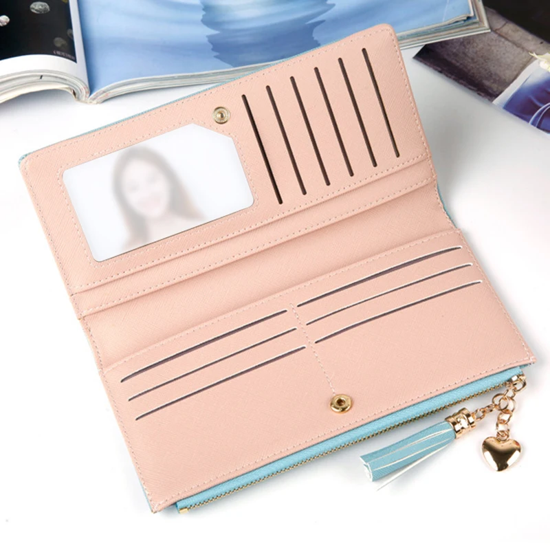 New Style Ladies Long Wallet Zipper Large Capacity PU Simple Purse for Banknote Cards
New Style Ladies Long Wallet Zipper Large Capacity PU Simple Purse for Banknote Cards