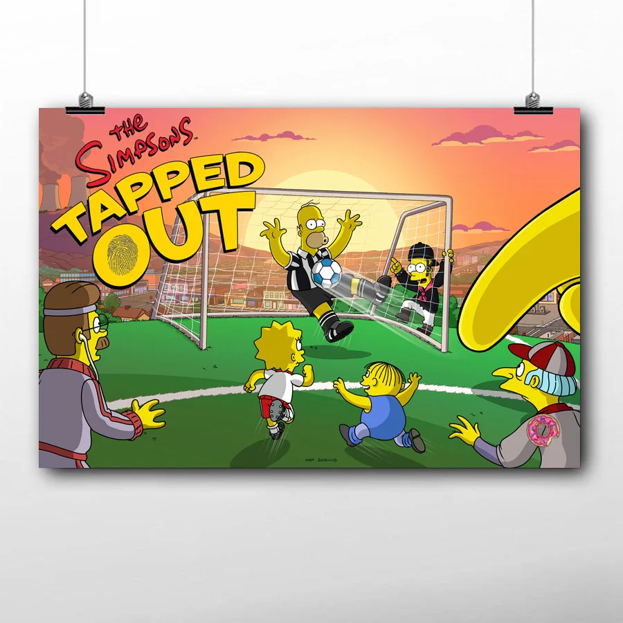 Cartoon Posters and prints The Simpson Tapped Out Picture Wall Art Canvas Cloth Paintings For Room Decor
Cartoon Posters and prints The Simpson Tapped Out Picture Wall Art Canvas Cloth Paintings For Room Decor