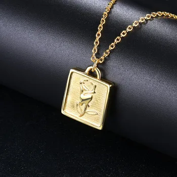 Yellow Gold Rose Pendant Necklace Genuine 925 Sterling Silver Jewelry for Women Men's Fashion Pendants 2019 New Arrival
Yellow Gold Rose Pendant Necklace Genuine 925 Sterling Silver Jewelry for Women Men's Fashion Pendants 2019 New Arrival