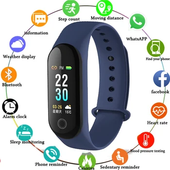 M30 Smart Wristband Waterproof Watch for Women Fitness Activity Tracker Heart Rate Monitor Blood Pressure Color Screen
M30 Smart Wristband Waterproof Watch for Women Fitness Activity Tracker Heart Rate Monitor Blood Pressure Color Screen