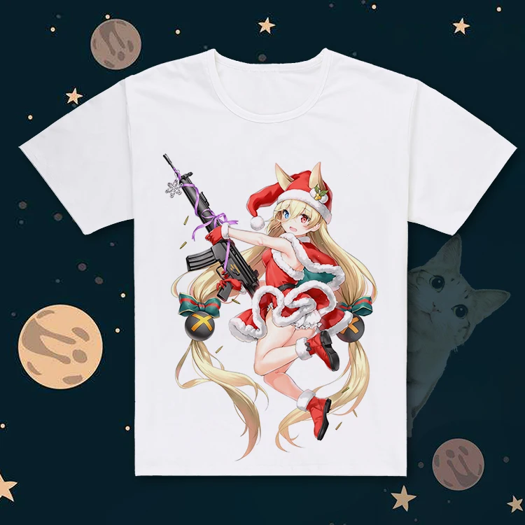 Personality Fashion T-shirt Printed Girls Frontline Short sleeves G41 Christmas Shirt RFB Casual Youthful Shirts Tees Tops
Personality Fashion T-shirt Printed Girls Frontline Short sleeves G41 Christmas Shirt RFB Casual Youthful Shirts Tees Tops