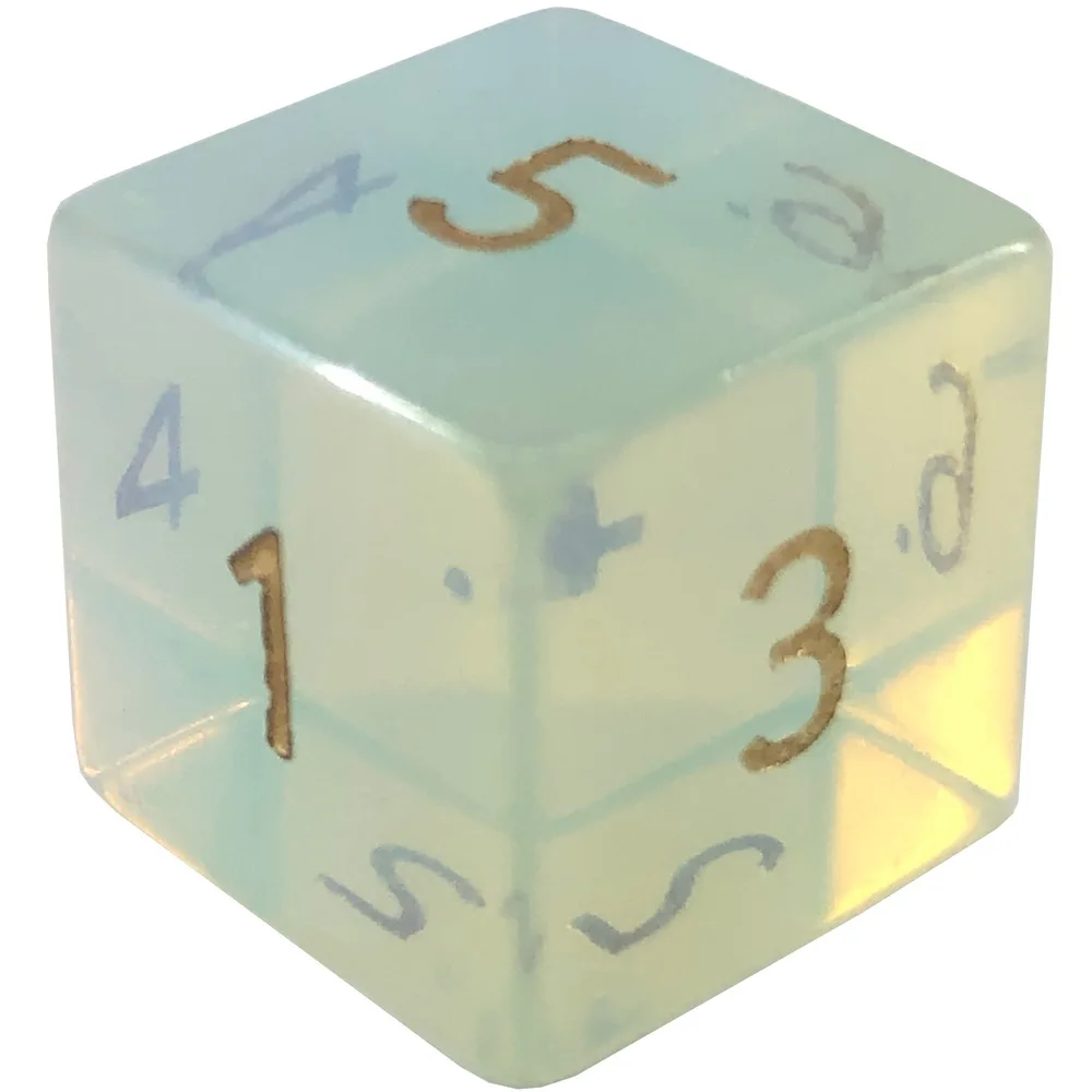 New Foreign Trade D6 Opal 6 Face Right Angle Cube Crystal Digital Dice Lucky Stone
New Foreign Trade D6 Opal 6 Face Right Angle Cube Crystal Digital Dice Lucky Stone