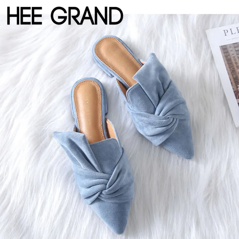 HEE GRAND Women 2019 Spring Slippers Causal Shoes with Pointed Toe Flock Fashion Women's Shoes Mujer Flat Slippers XWT1509
HEE GRAND Women 2019 Spring Slippers Causal Shoes with Pointed Toe Flock Fashion Women's Shoes Mujer Flat Slippers XWT1509