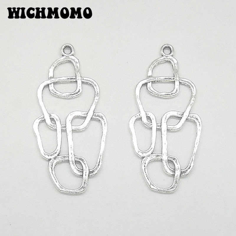 2019 New Fashion 41*20MM 10pcs Retro Silver Zinc Alloy Geometry Shape Tassel Loop Linker for DIY Earring Connectors Charms
2019 New Fashion 41*20MM 10pcs Retro Silver Zinc Alloy Geometry Shape Tassel Loop Linker for DIY Earring Connectors Charms