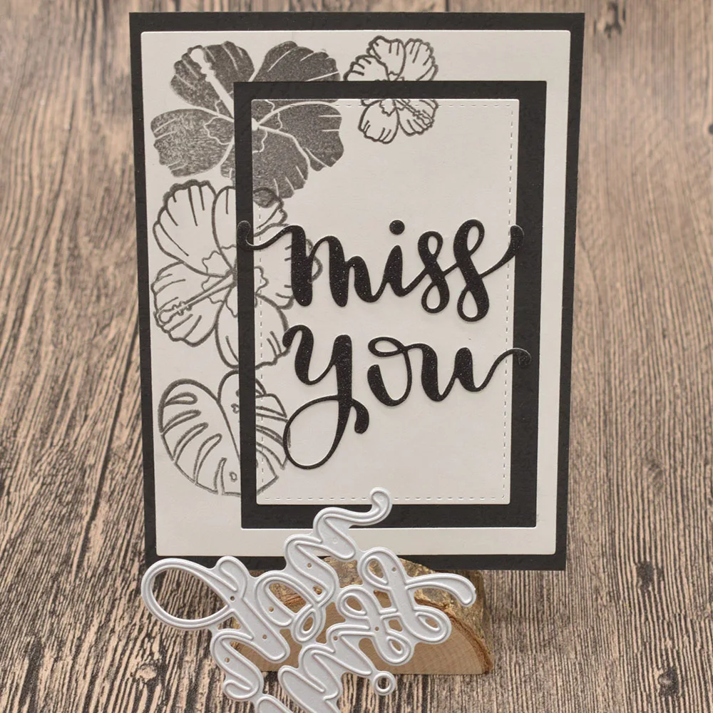 Miss You Letter Metal Cutting Dies Words for Scrapbooking Album Greeting Card Making Paper Embossing Die Cuts
Miss You Letter Metal Cutting Dies Words for Scrapbooking Album Greeting Card Making Paper Embossing Die Cuts