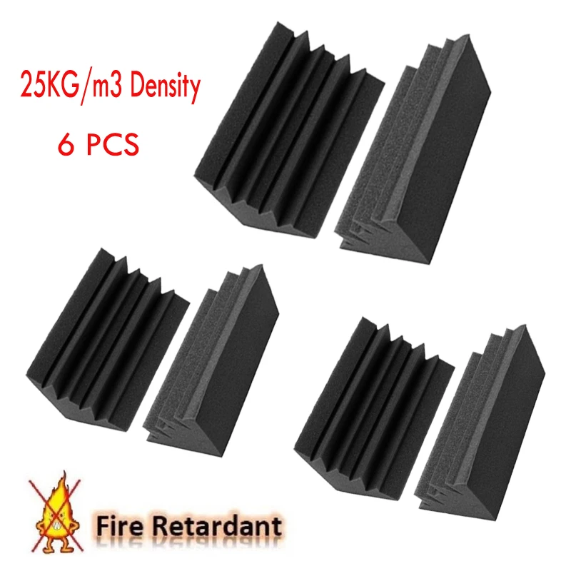 6PCS Fire Resistant Acoustic Foam Bass Traps Studio Auditorium Cinema Corner Foam
6PCS Fire Resistant Acoustic Foam Bass Traps Studio Auditorium Cinema Corner Foam