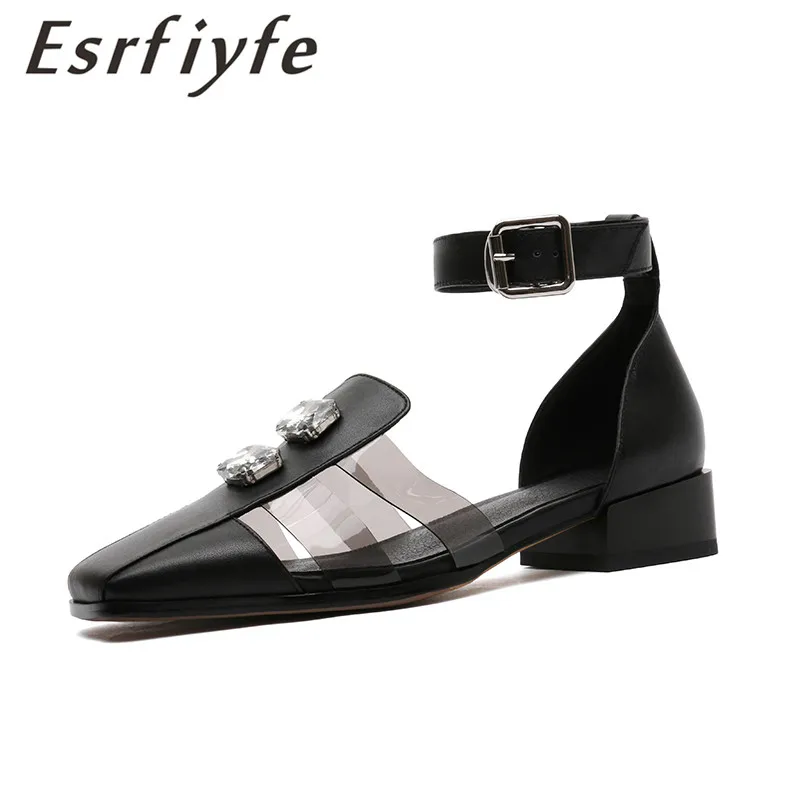 ESRFIYFE 2019 New Arrive Genuine Leather Women Sandals Fashion Thick Heel Square Toe Shoes Woman A Word with Buckle Gladiator
ESRFIYFE 2019 New Arrive Genuine Leather Women Sandals Fashion Thick Heel Square Toe Shoes Woman A Word with Buckle Gladiator