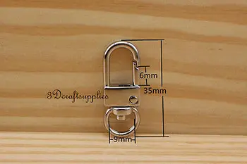 Lobster Clasps Clips Claw purse hooks Swivel snap hook nickel 9 mm 8 pcs CF25
Lobster Clasps Clips Claw purse hooks Swivel snap hook nickel 9 mm 8 pcs CF25