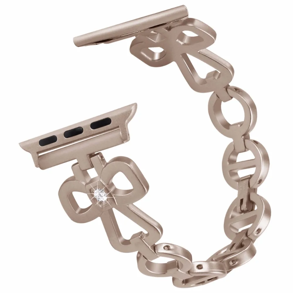 BOX-W Crystal Bling Stainless Steel Watch Band Wrist Strap Compatible for Apple Watch iWatch Series 1 2 3 4 Sport Edition
BOX-W Crystal Bling Stainless Steel Watch Band Wrist Strap Compatible for Apple Watch iWatch Series 1 2 3 4 Sport Edition