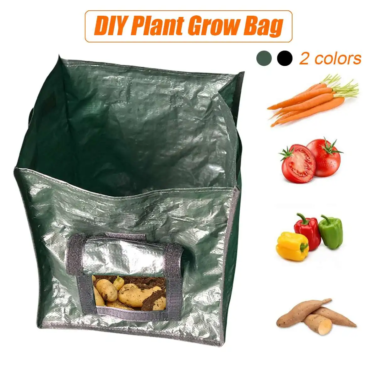 DIY Potato Grow Planter PE Cloth Planting Container Bag Vegetable gardening jardineria Thicken Garden Pot Planting Grow Bag
DIY Potato Grow Planter PE Cloth Planting Container Bag Vegetable gardening jardineria Thicken Garden Pot Planting Grow Bag
